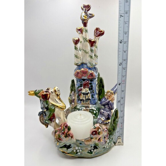 Heather Goldminc Bluesky Clayworks Princess & Frog Castle Musical Tea Lite - Picture 14 of 16